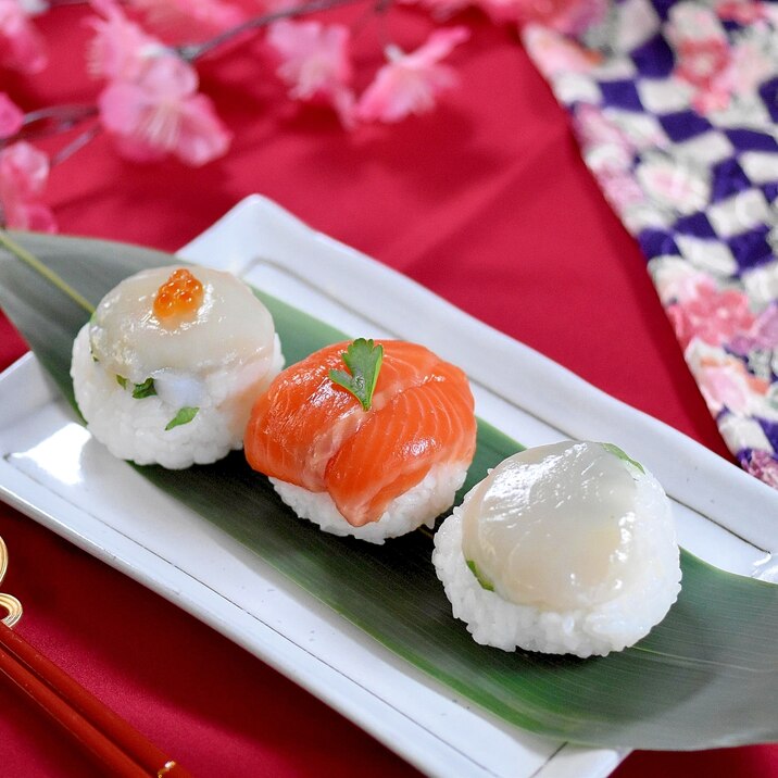 華やか艶やか！簡単コロっと手まり寿司